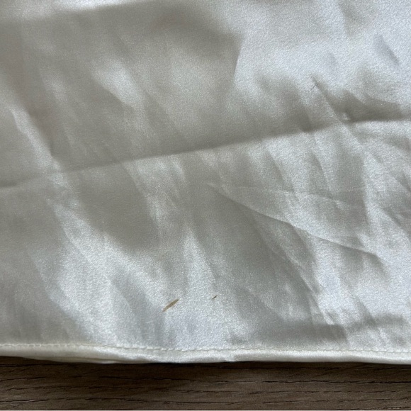 80s White Silky Lace Trim Camisole - Picture 4 of 9